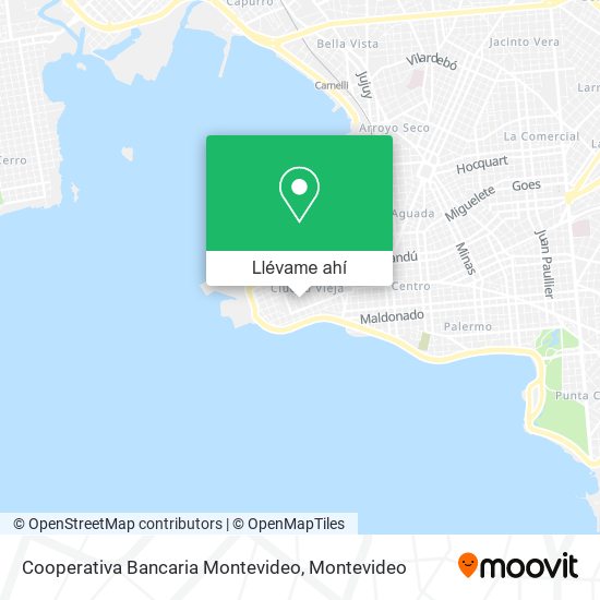 Mapa de Cooperativa Bancaria Montevideo