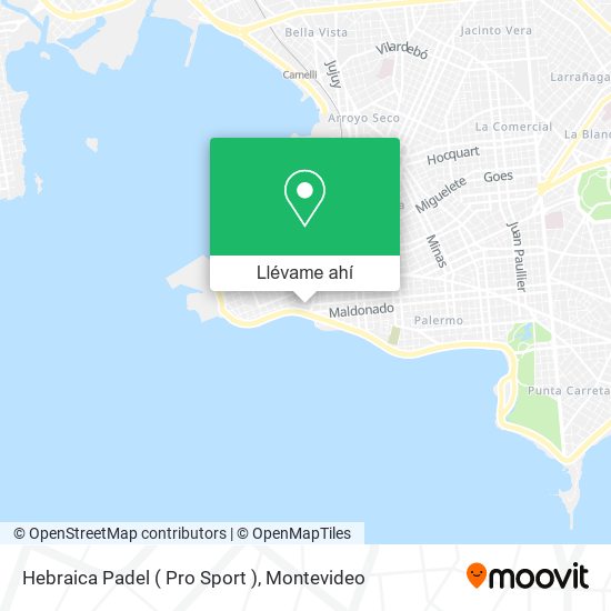 Mapa de Hebraica Padel ( Pro Sport )