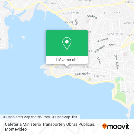 Mapa de Cafeteria Ministerio Transporte y Obras Publicas