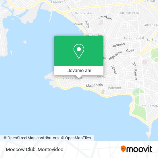 Mapa de Moscow Club