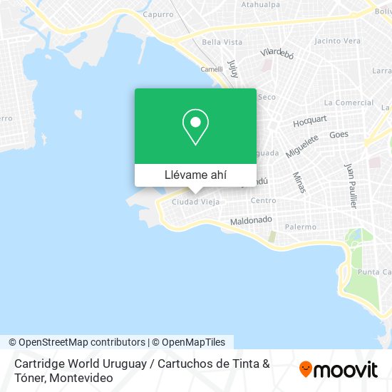 Mapa de Cartridge World Uruguay / Cartuchos de Tinta & Tóner