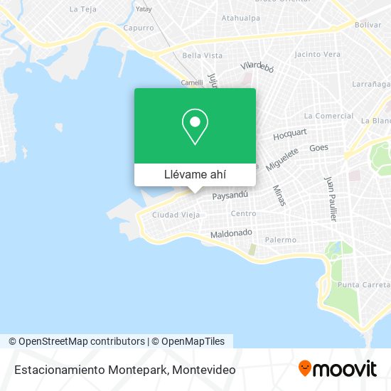 Mapa de Estacionamiento Montepark