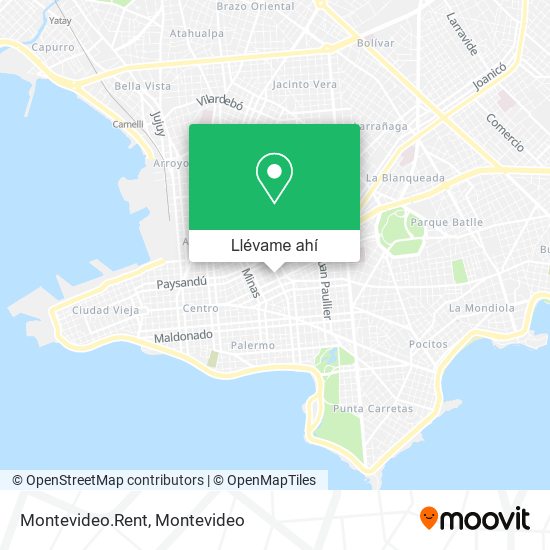 Mapa de Montevideo.Rent