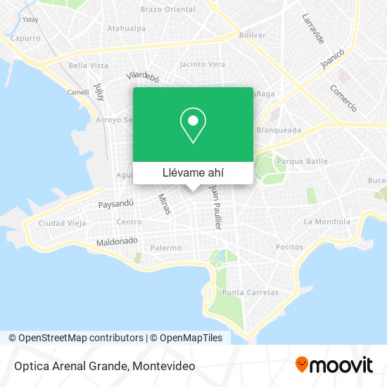 Mapa de Optica Arenal Grande