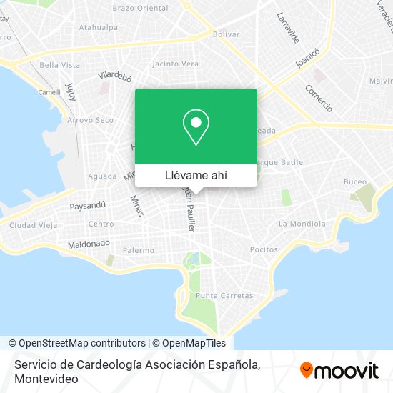 Mapa de Servicio de Cardeología Asociación Española