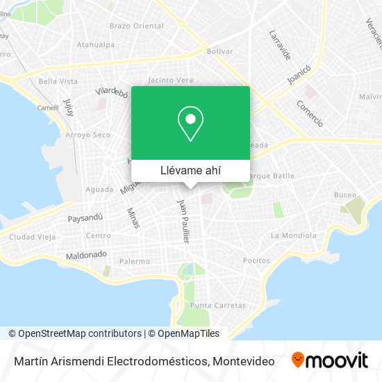 Mapa de Martín Arismendi Electrodomésticos