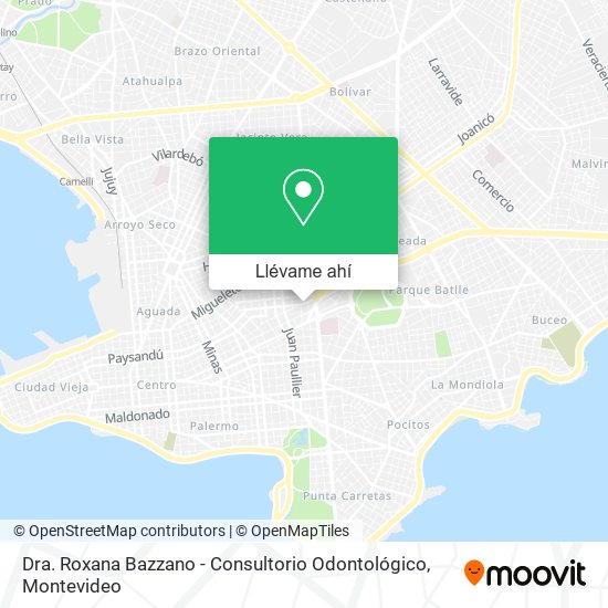 Mapa de Dra. Roxana Bazzano - Consultorio Odontológico