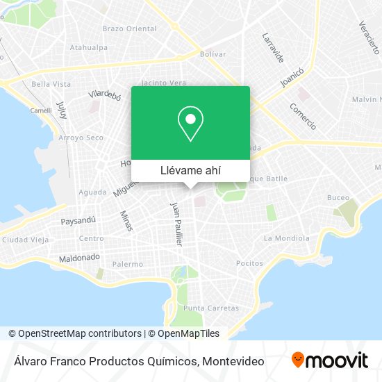 Mapa de Álvaro Franco Productos Químicos