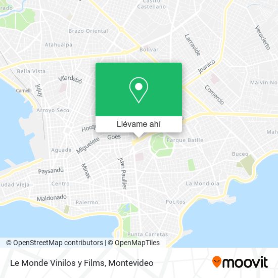 Mapa de Le Monde Vinilos y Films