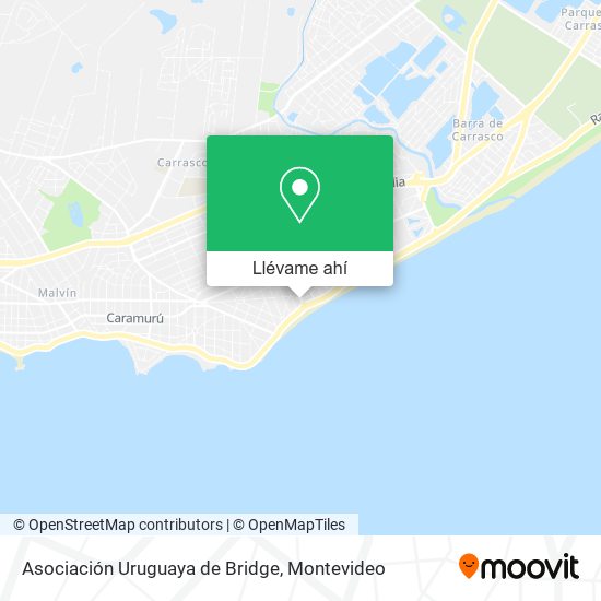 Mapa de Asociación Uruguaya de Bridge