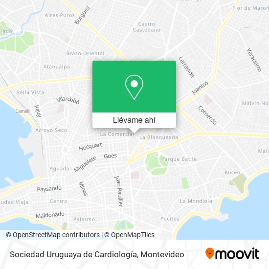 Mapa de Sociedad Uruguaya de Cardiología