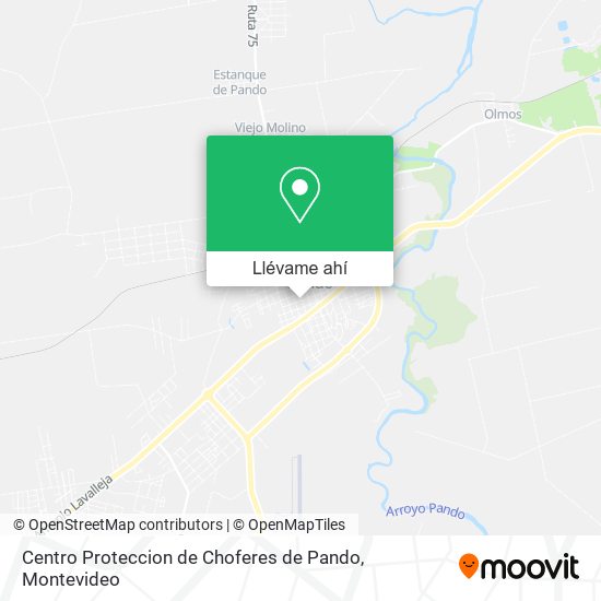Mapa de Centro Proteccion de Choferes de Pando