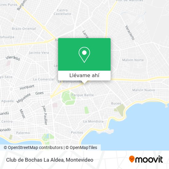 Mapa de Club de Bochas La Aldea