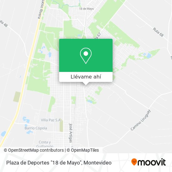 Mapa de Plaza de Deportes "18 de Mayo"