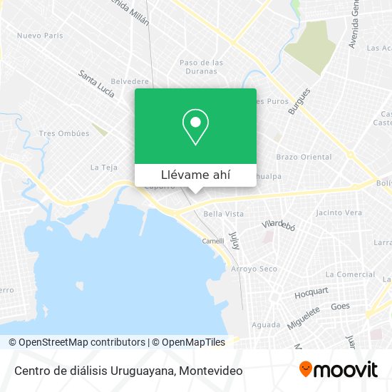 Mapa de Centro de diálisis Uruguayana