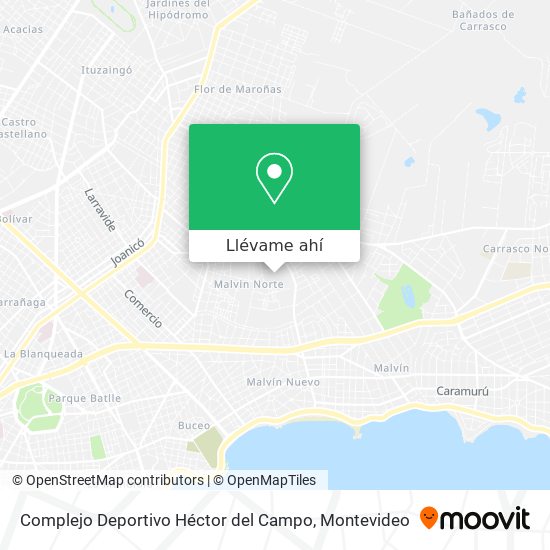 Mapa de Complejo Deportivo Héctor del Campo