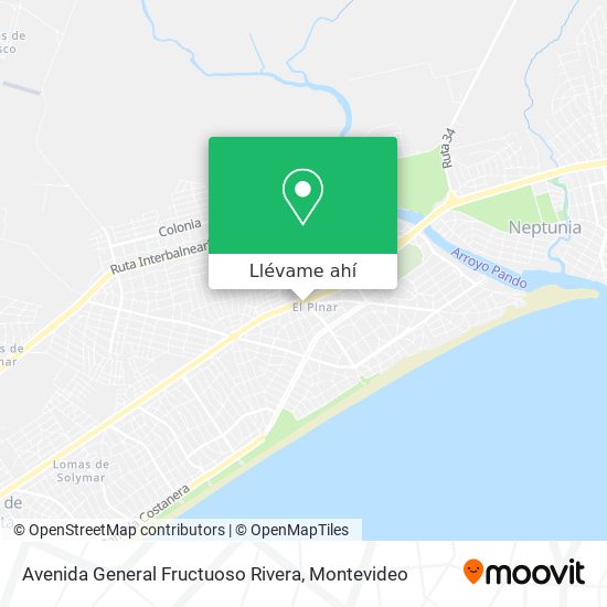 Mapa de Avenida General Fructuoso Rivera