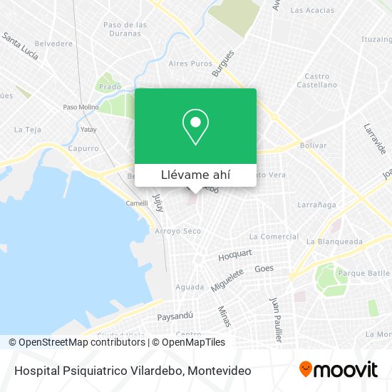 Mapa de Hospital Psiquiatrico Vilardebo
