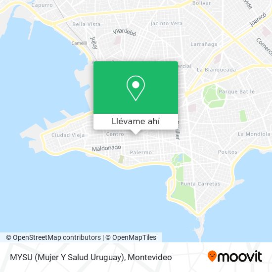 Mapa de MYSU (Mujer Y Salud Uruguay)