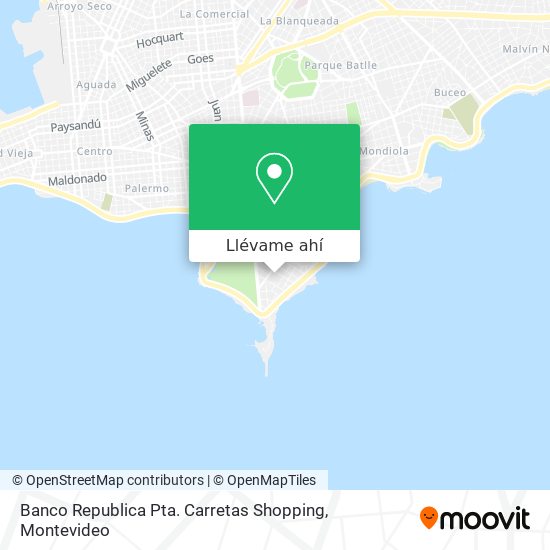Mapa de Banco Republica Pta. Carretas Shopping