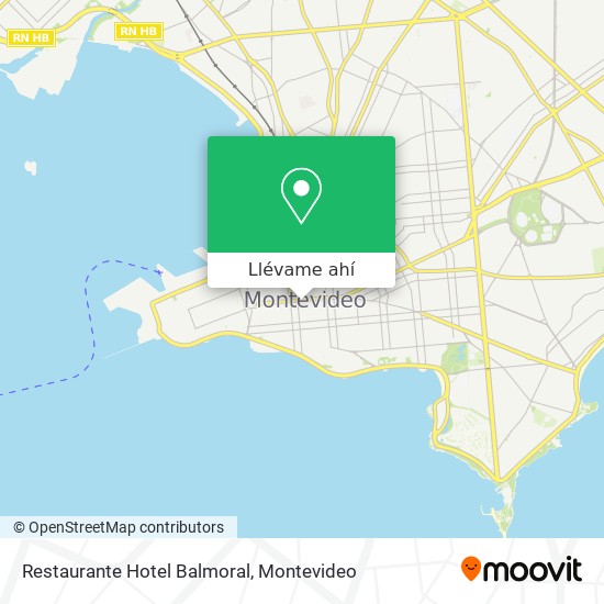 Mapa de Restaurante Hotel Balmoral
