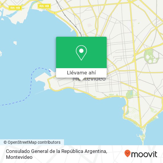 Mapa de Consulado General de la República Argentina