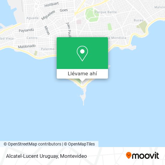 Mapa de Alcatel-Lucent Uruguay
