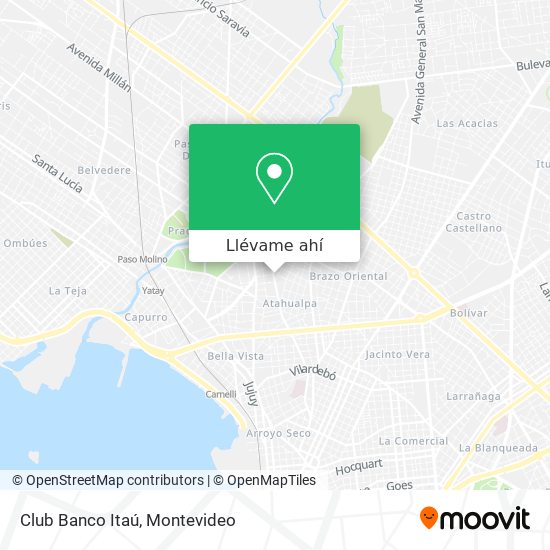 Mapa de Club Banco Itaú