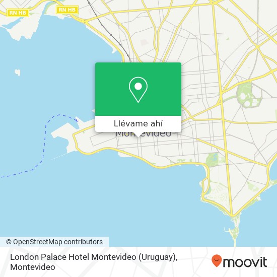 Mapa de London Palace Hotel Montevideo (Uruguay)