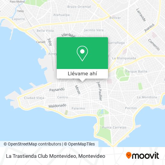 Mapa de La Trastienda Club Montevideo