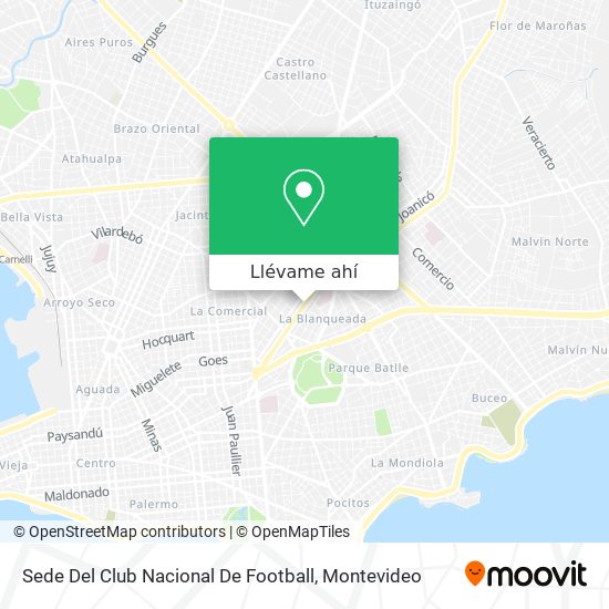 Mapa de Sede Del Club Nacional De Football