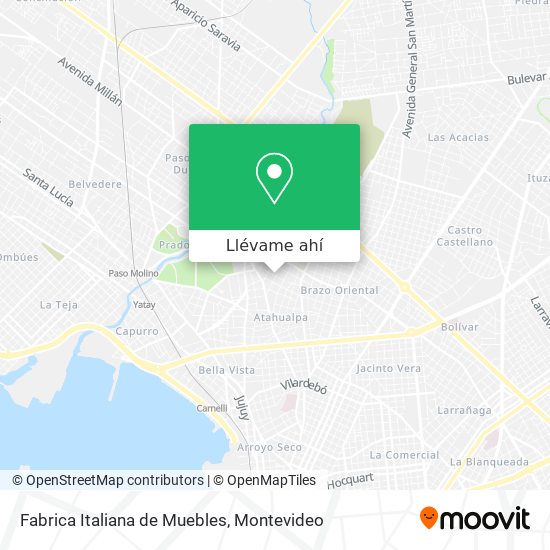 Mapa de Fabrica Italiana de Muebles