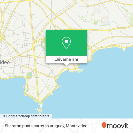 Mapa de Sheraton punta carretas  uruguay