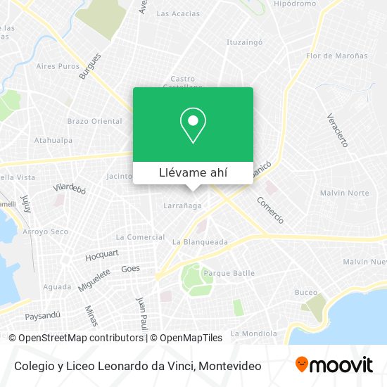 Mapa de Colegio y Liceo Leonardo da Vinci