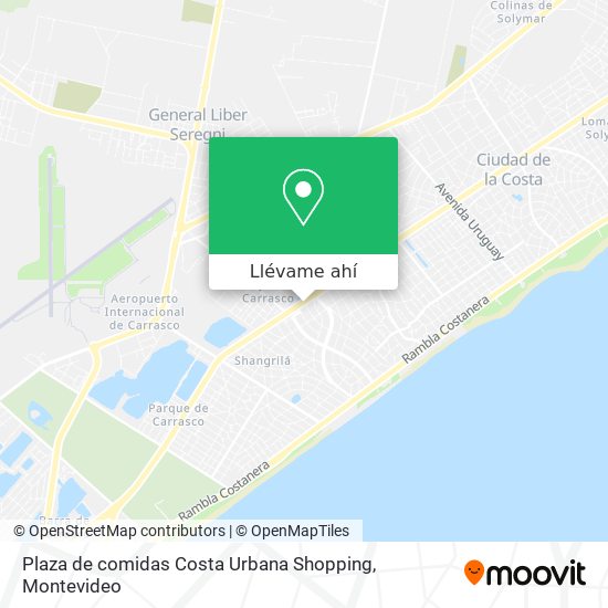 Mapa de Plaza de comidas Costa Urbana Shopping
