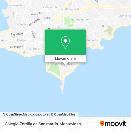 Mapa de Colegio Zorrilla de San martín
