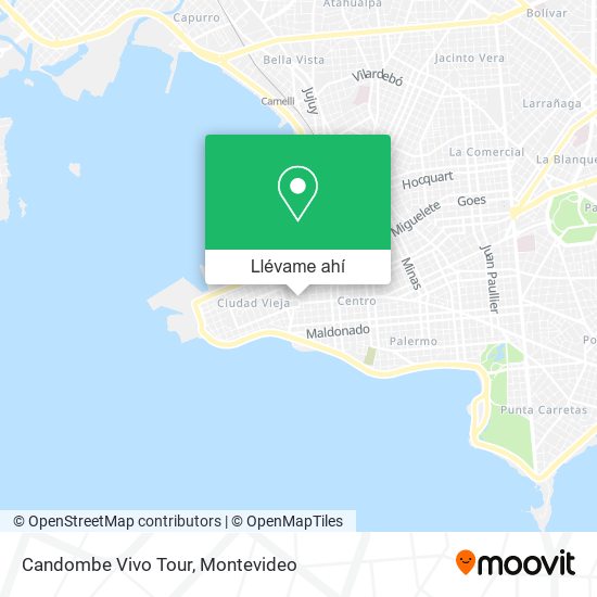 Mapa de Candombe Vivo Tour