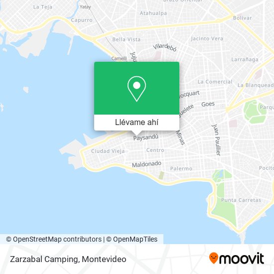 Mapa de Zarzabal Camping
