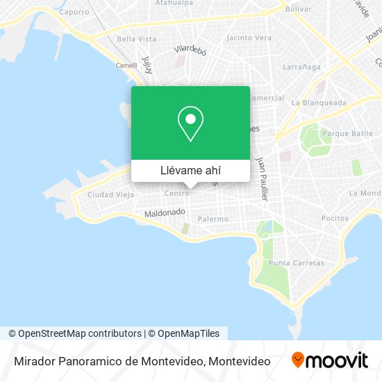 Mapa de Mirador Panoramico de Montevideo