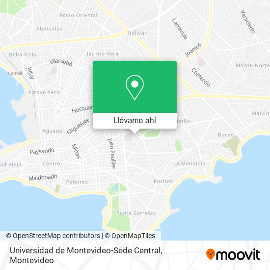 Mapa de Universidad de Montevideo-Sede Central