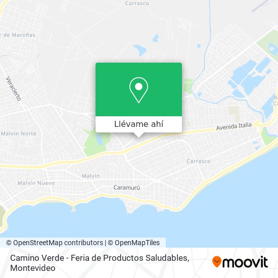 Mapa de Camino Verde - Feria de Productos Saludables