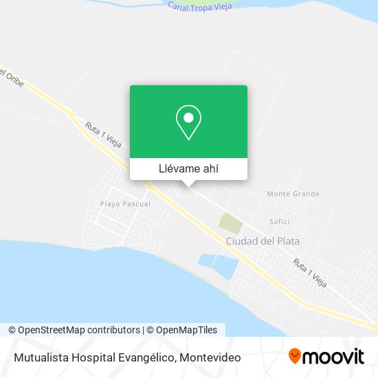 Mapa de Mutualista Hospital Evangélico