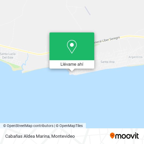 Mapa de Cabañas Aldea Marina