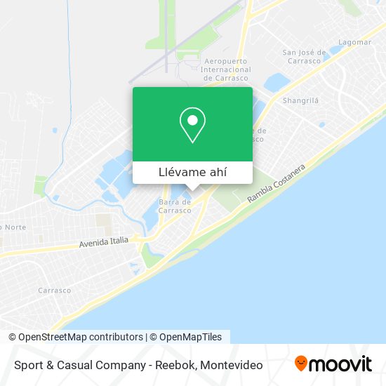 Mapa de Sport & Casual Company - Reebok