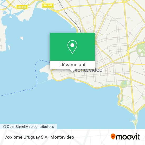 Mapa de Axxiome Uruguay S.A.