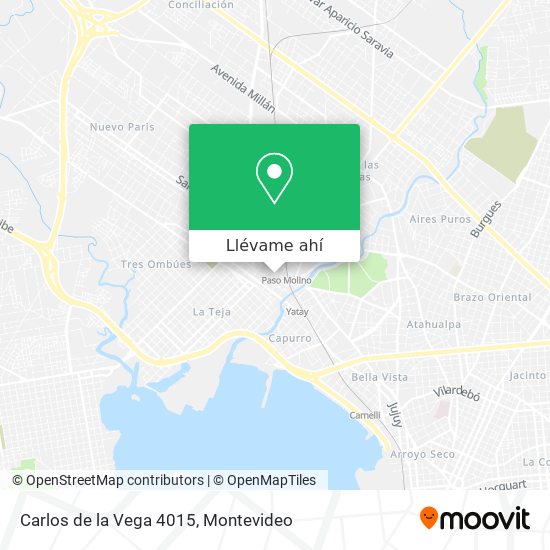 Mapa de Carlos de la Vega 4015