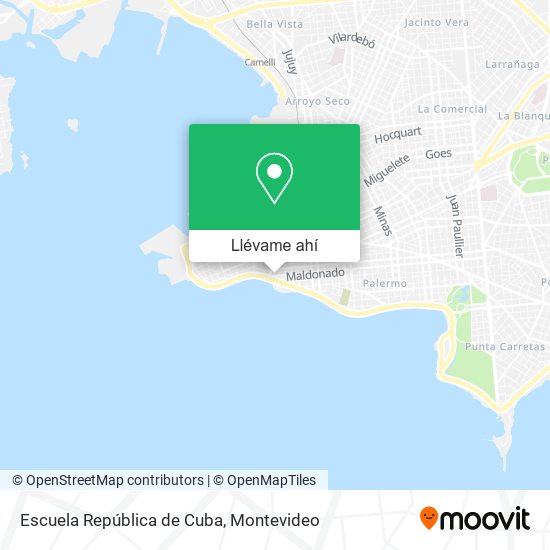 Mapa de Escuela República de Cuba