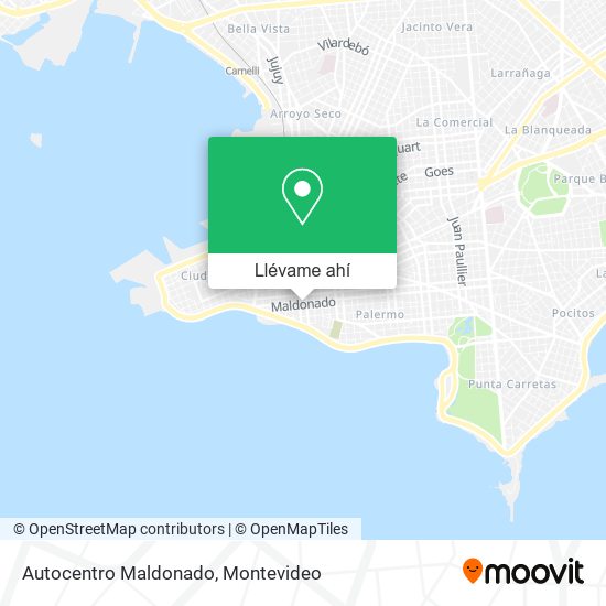 Mapa de Autocentro Maldonado