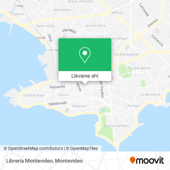Mapa de Librería Montevideo