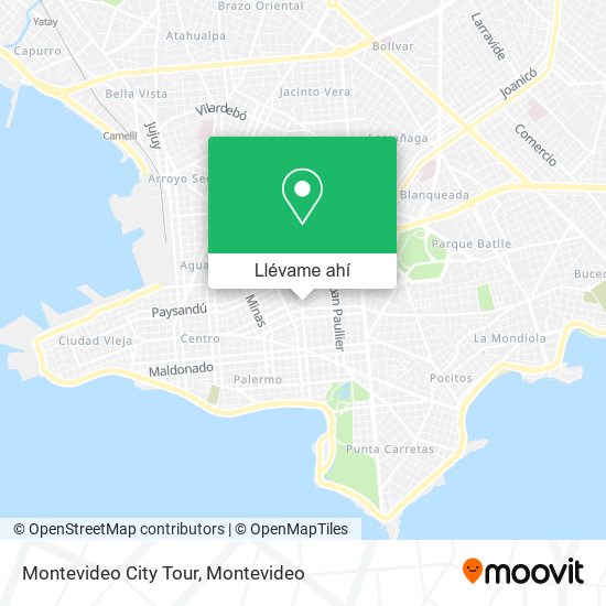 Mapa de Montevideo City Tour